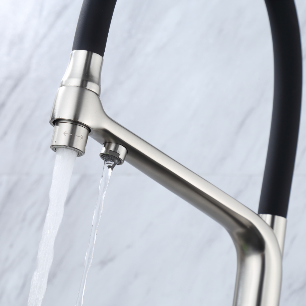 Grifo Cocina Osmosis Flexible 3 Vías Acero Cepillado – CALIGARUM HIBERA GRIFERS