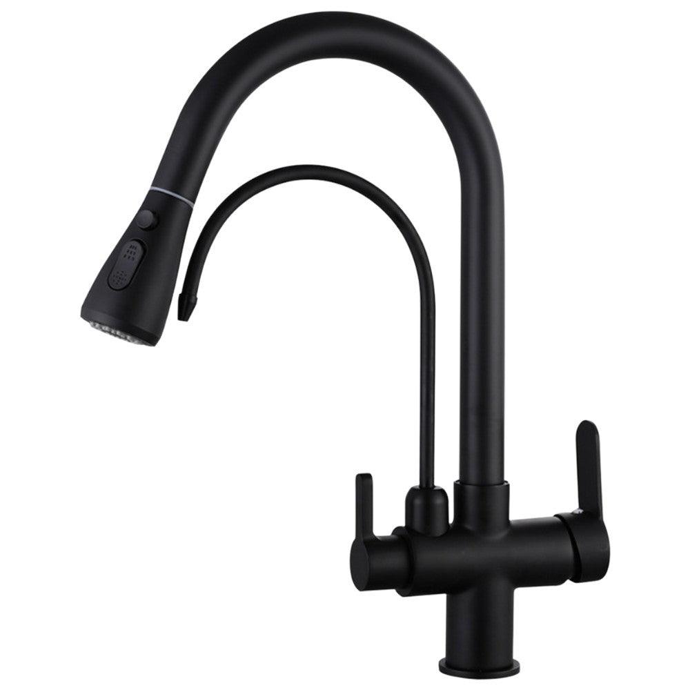 Grifo Cocina Osmosis Extraíble Vías Negro – DUPLO COAL GRIFERS