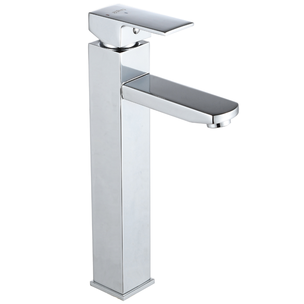 Grifo Lavabo Cromado Caño Alto Con Apertura En Frío - HUMILIS CROME GRIFERS