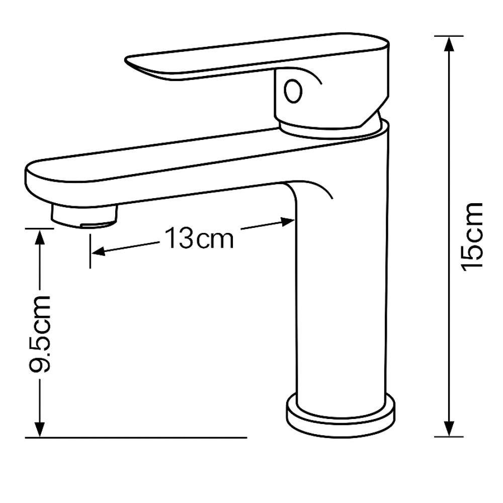 Grifo Lavabo Acero Cepillado Caño Bajo – LINEA BASIS HIBERA GRIFERS
