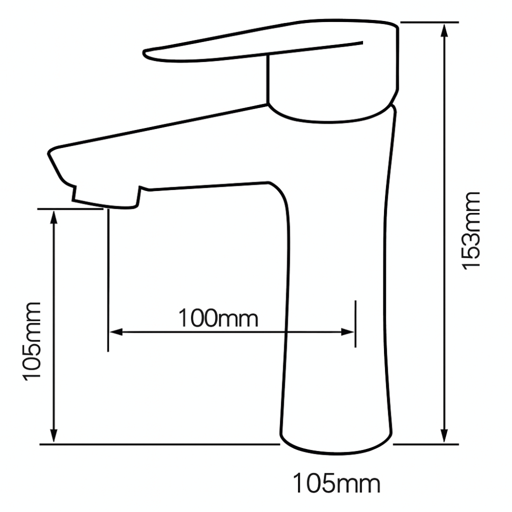 Grifo Lavabo Acero Cepillado Caño Bajo – NATUS BASIS HIBERA GRIFERS