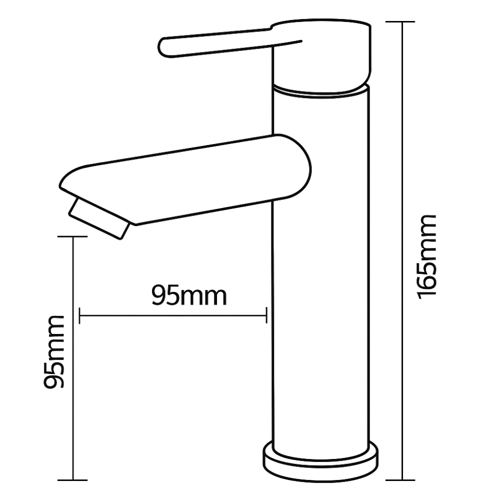 Grifo Lavabo Negro Caño Bajo – ROUND BASIS COAL GRIFERS