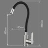 Grifo Cocina Caño Flexible Negro FORMA HIBERA GRIFERS