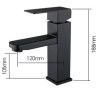 Grifo Lavabo Negro PARVA COAL GRIFERS