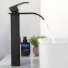 Grifo Lavabo Caño Alto Negro PRINCEP COAL GRIFERS