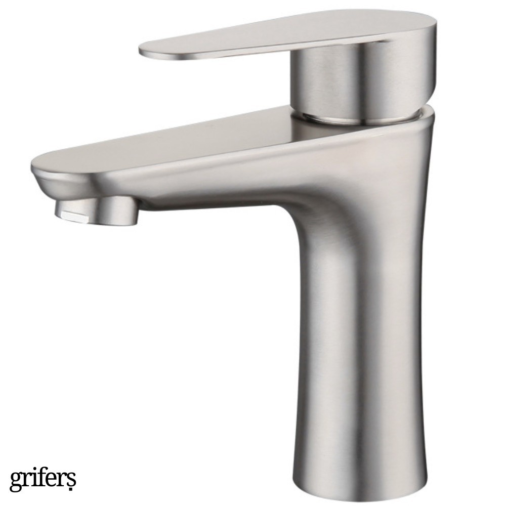 Grifo Lavabo Acero Pulido ESSENTIALS HIBERA GRIFERS