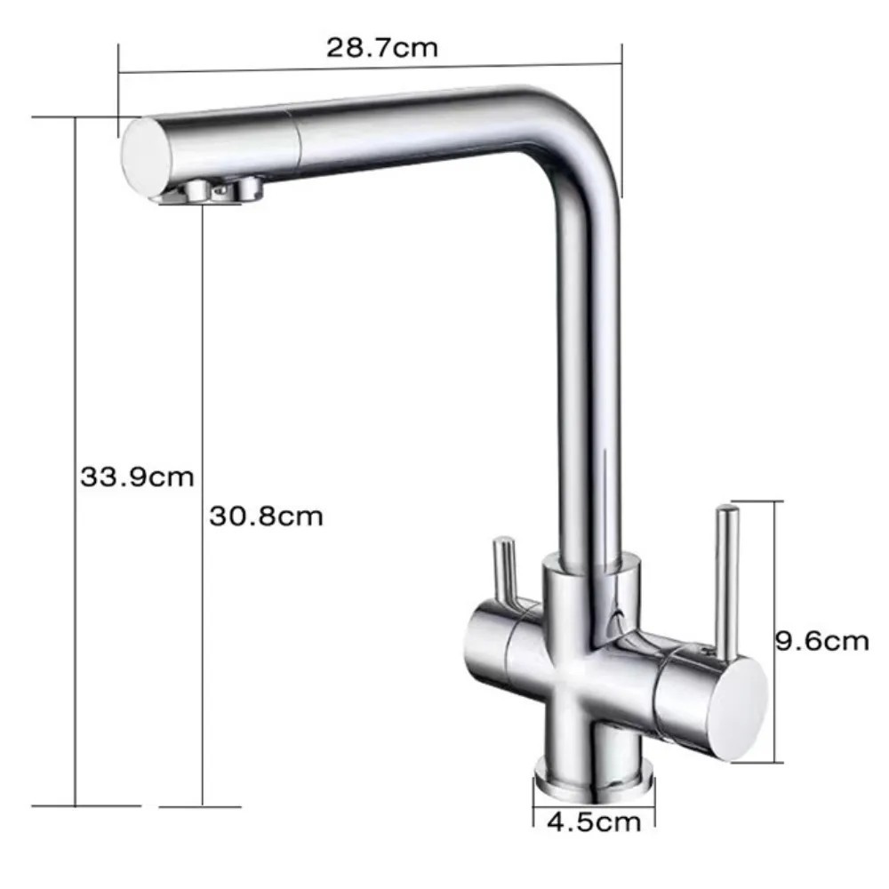 Grifo Osmosis Cromado 3 vías 2 salidas LANTUR CROME GRIFERS