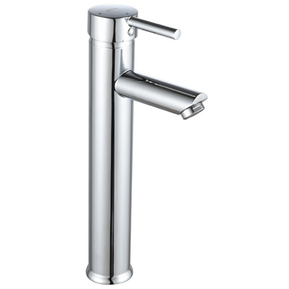 Grifo Lavabo Cromado Caño Alto Con Apertura En Frío - ALTADAT CROME GRIFERS