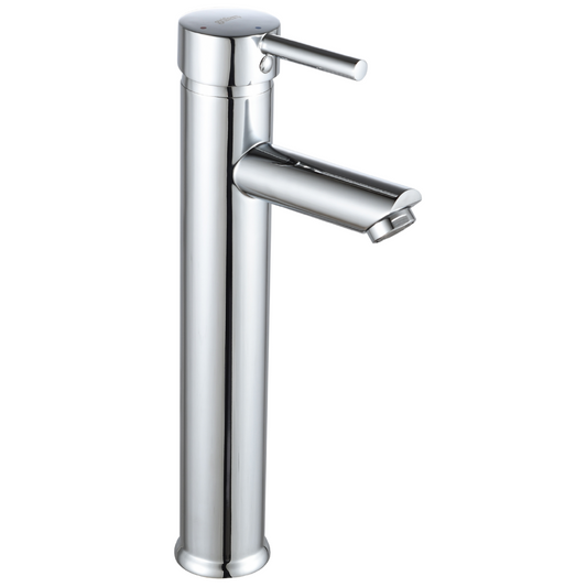 Grifo Lavabo Cromado Caño Alto Con Apertura En Frío - ALTADAT CROME GRIFERS