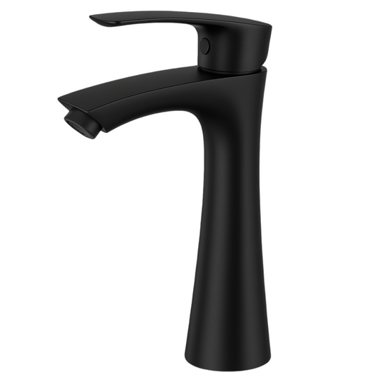 Grifo Lavabo Negro Mate Caño Alto – ARCUS ALTUS COAL GRIFERS