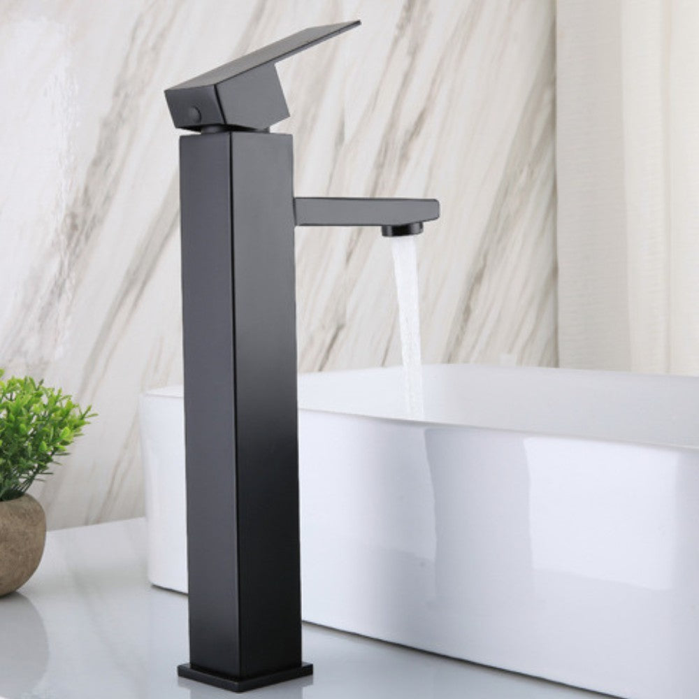 Grifo Lavabo Caño Alto Negro HUMILIS COAL GRIFERS - Interbude