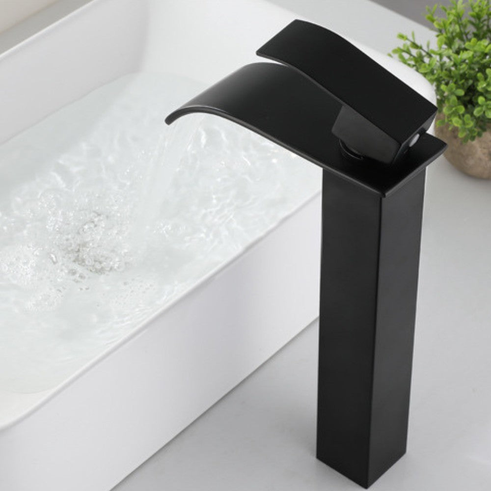 Grifo Lavabo Caño Alto Negro PRINCEP COAL GRIFERS - Interbude