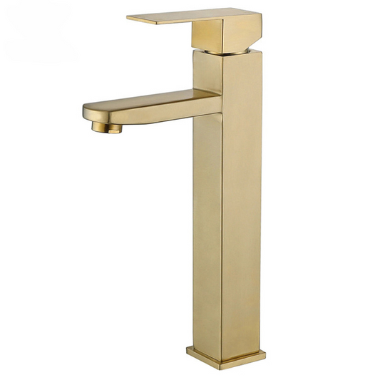 Grifo Lavabo Dorado Caño Alto – HUMILIS AURI GRIFERS