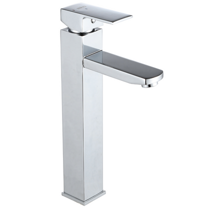 Grifo Lavabo Cromado Caño Alto Con Apertura En Frío - HUMILIS CROME GRIFERS